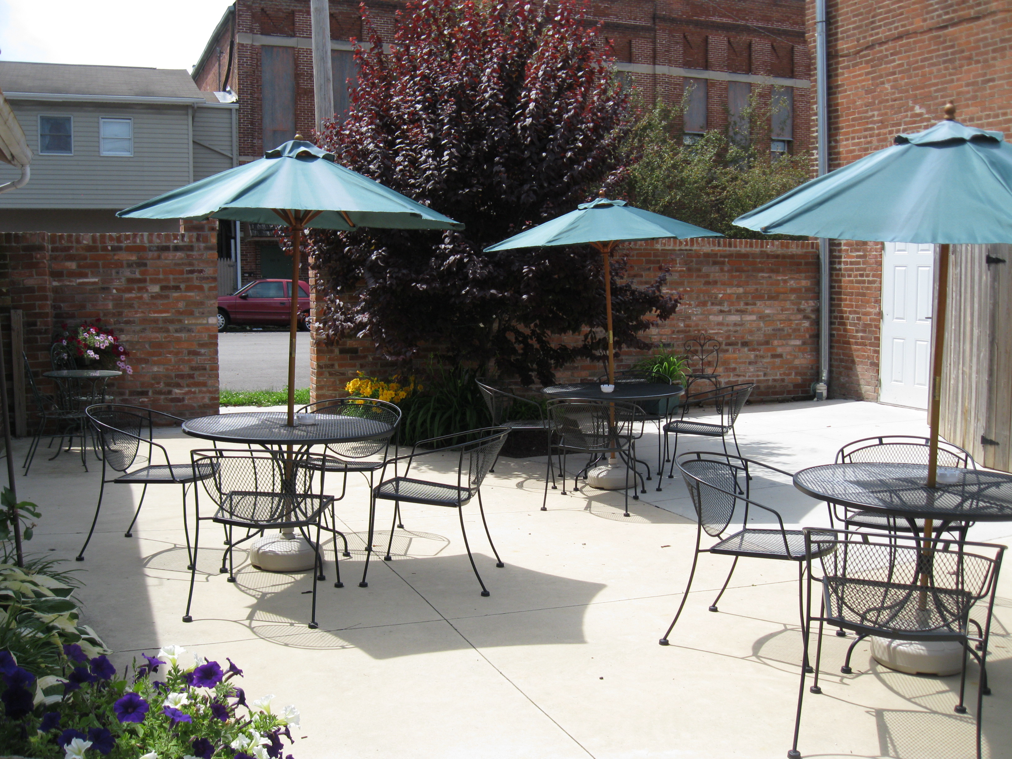 Newly renovated outside courtyard area